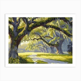 Savannah Oaks Art Print