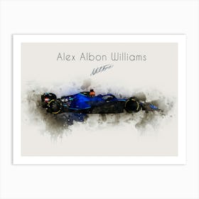 Alex Albon Williams Art Print