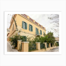 Neoclassic House In The Plaka Of Athens Art Print