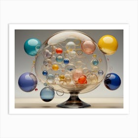 Bubbles In Glass Art Print