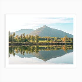 Reflection Of Mountain In A Lake Art Print