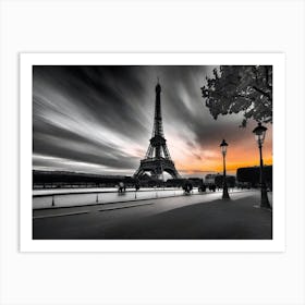 Sunset In Paris 9 Art Print