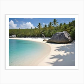 White Sand Beach 2 Art Print