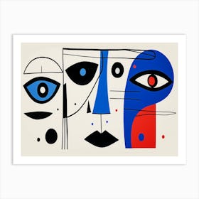 'Strange Faces' Art Print