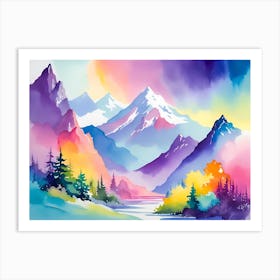 Mountain landscapes 12 Art Print