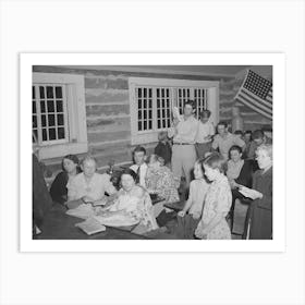 Untitled Photo, Possibly Related To Farmers And Their Families Enjoying The Literary Society Meeting, Pie Town, Ne Art Print