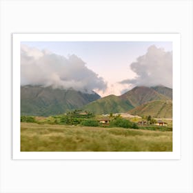 Hawaiian Mountains (Maui Series) Art Print