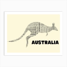 Australian Kangaroo Art Print