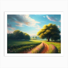 Road In The Countryside 9 Art Print