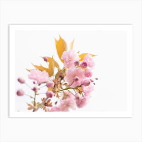 Pink Flowers During Springtime Art Print