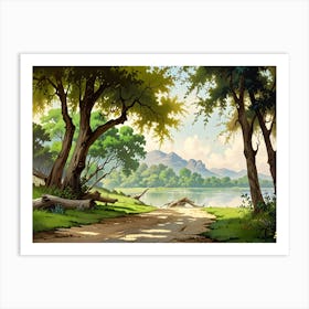 Landscape Painting 41 Art Print