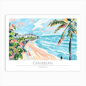 Caribbean Beach Art Print