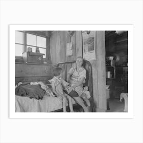 Untitled Photo, Possibly Related To Mrs, Caudill And Her Daughter In Their Dugout, Pie Town, New Mexico, The Caudills Art Print