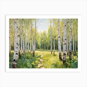 Birch Forest Art Print