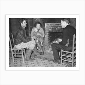Tenant Farmer Being Interviewed By Fsa (Farm Security Administration) Family Section Agent, Near Pace, Mississippi Art Print