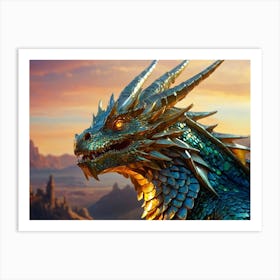 Crystal Dragon Art Print