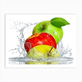 Three Fresh Apples Art Print