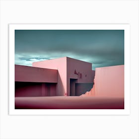 Pink Building 1 Art Print