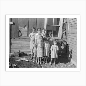 The Hall Family Living Near Alamo, North Dakota By Russell Lee Art Print