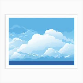Cloudy Sky Art Print Art Print