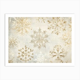 Christmas Snowflake Pattern Art Print