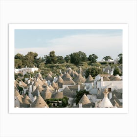 Alberobello trulli houses | View | Typical Italy Art Print