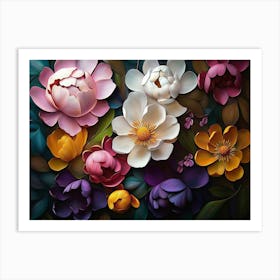 Peony Painting Art Print