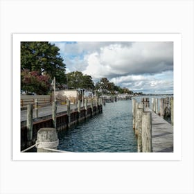 Dock At The Harbor Art Print