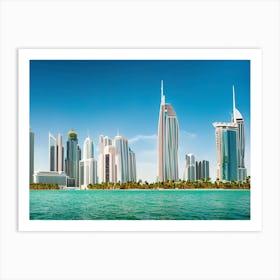 Dubai Skyline Gulf Luxury Skylines Looks Amazing In The Future 1 Art Print