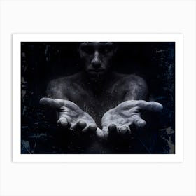 Man With His Hands Out Art Print