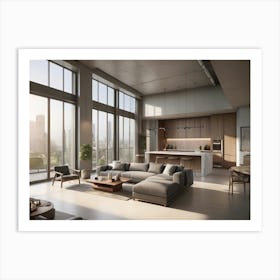 Modern Living Room Art Print