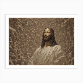 Jesus In The Crowd Art Print