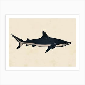 Carpet Shark Silhouette 5 Art Print