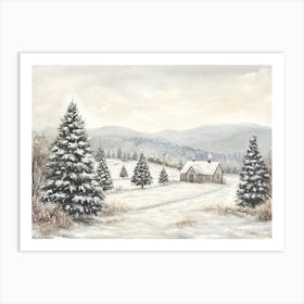 Winter Landscape Art Print