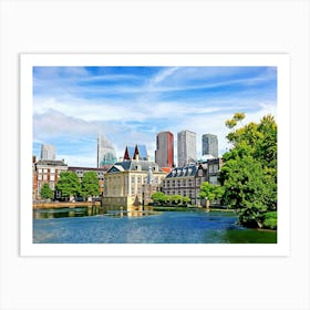 Binnenhof And Highrise Buildings Art Print