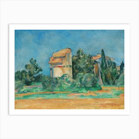 The Pigeon Tower At Bellevue, Paul Cézanne Art Print