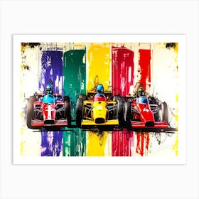 Auto Racing Cars - Grand Prix Art Print
