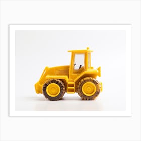 Toy Car Yellow Bulldozer Art Print