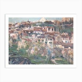 City In Spring Art Print