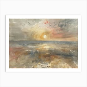 Sunset Over The Sea 13 Art Print