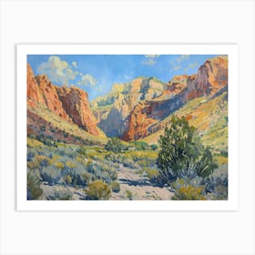 Western Landscapes Red Rock Canyon Nevada 4 Art Print