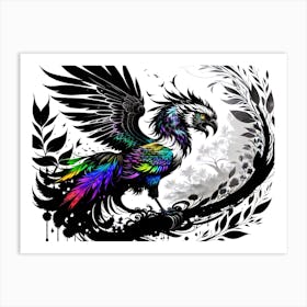 Colorful Eagle Art Print