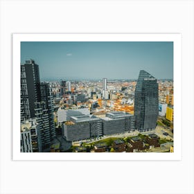 Skyscrapers in Milan Art Poster Art Print