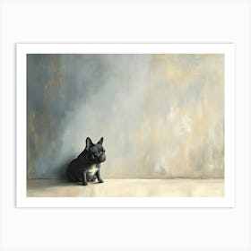 Minimal Frenchie 10 Art Print