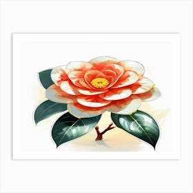 Camellia Flower 2 Art Print