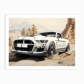 Shelby Gt500 Art Print