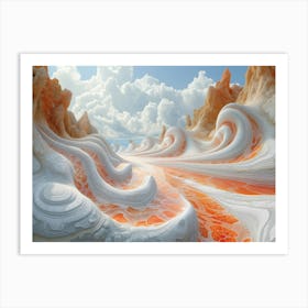 Going adrift in a surreal world Art Print