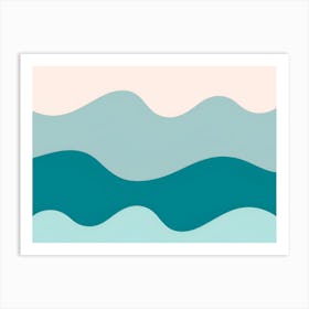 Abstract Wave Pattern 1 Art Print