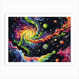 Galaxy Painting 2 Art Print