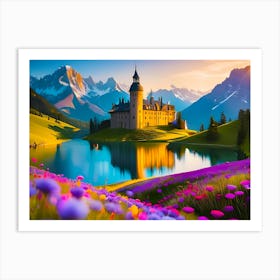 Swiss Alps Landscape Art Print